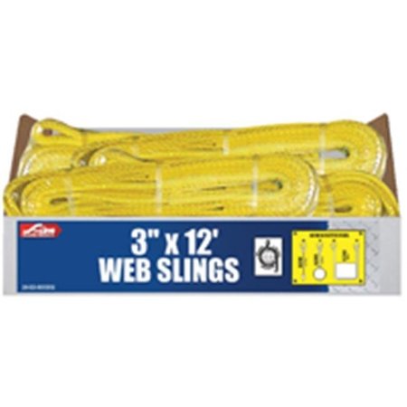 S-LINE S-Line 20-EE2-9803X12 2Ply Twisted Poly Sling 3 In. x 12 Ft. 7596737